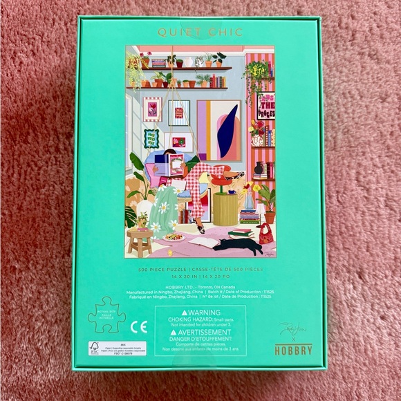 BRAND NEW Hobbry Quiet Chic 500 Piece Puzzle - Picture 2 of 2